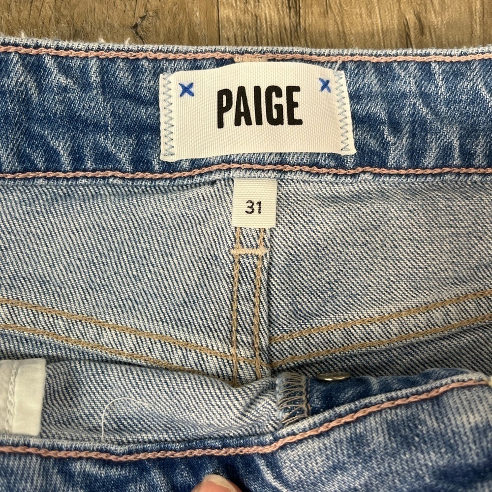 NWT PAIGE Robbie High Rise Slim Bermuda Short - Picture 6 of 13